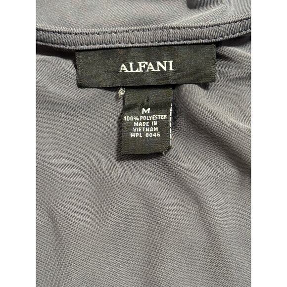 Alfani Solid Gray Sheer Tunic, Size M - Picture 5 of 5